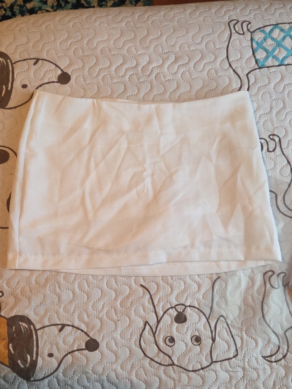 SHEIN White High-Waist Skort